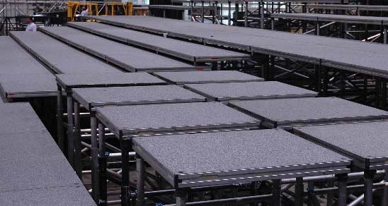 Noleggio pedane a Roma